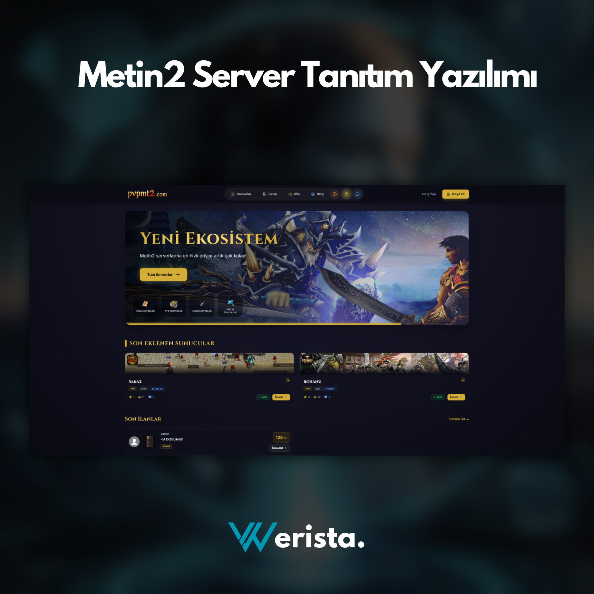 Metin2 Server Tanıtım Yazılımı