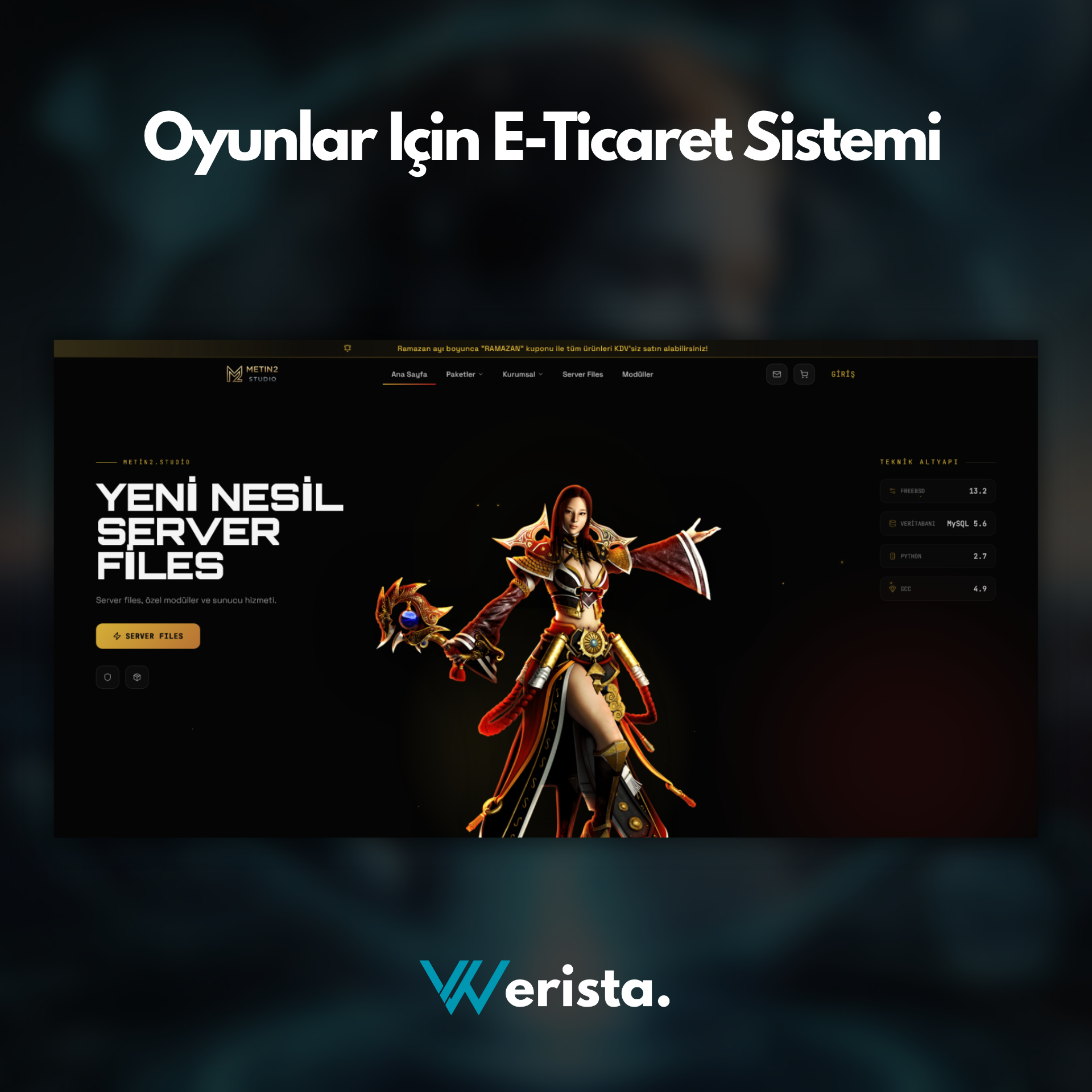 Oyun Geliştiricileri İçin E-Ticaret Sistemi